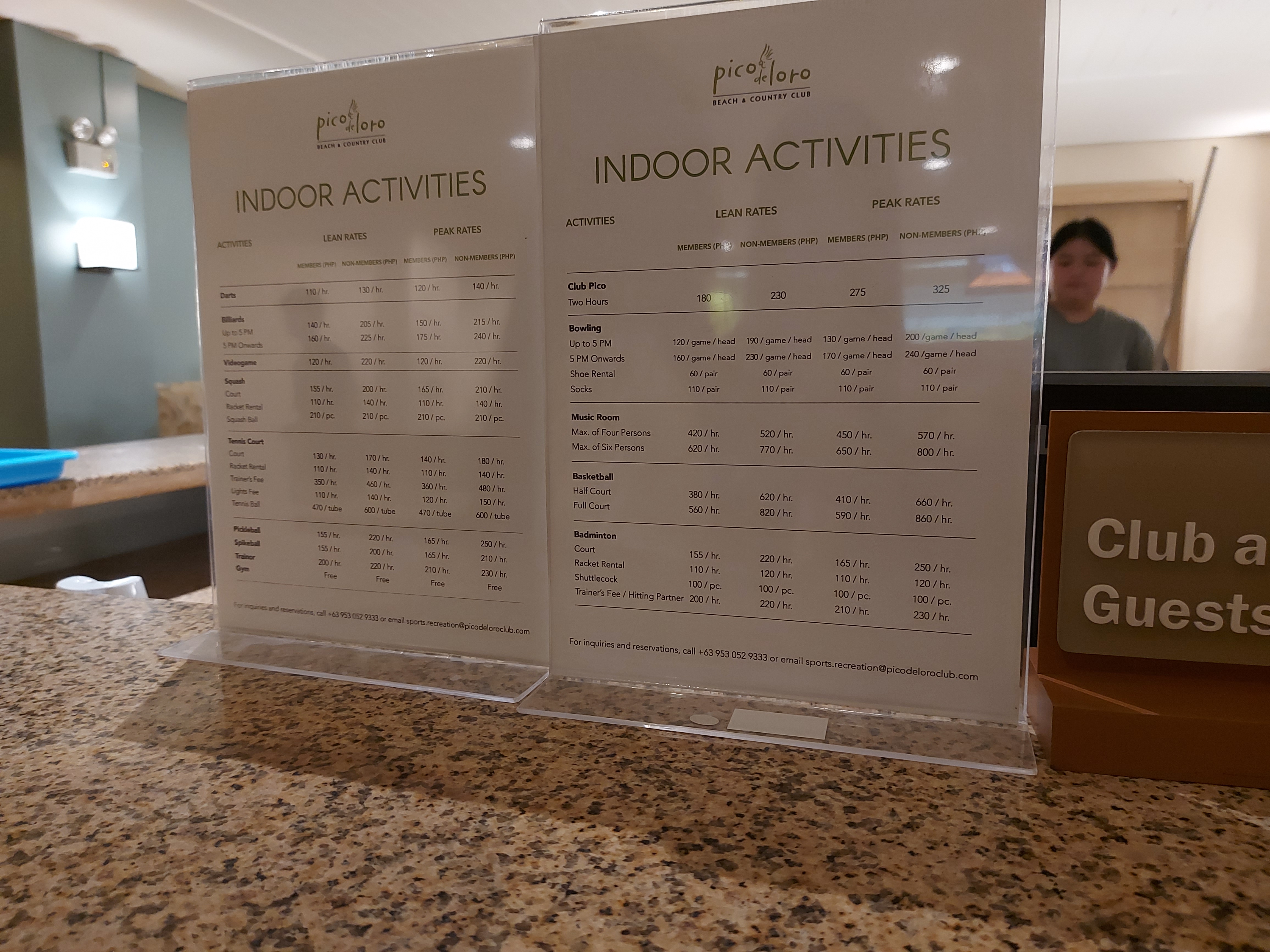 Pico de Loro Club Activities